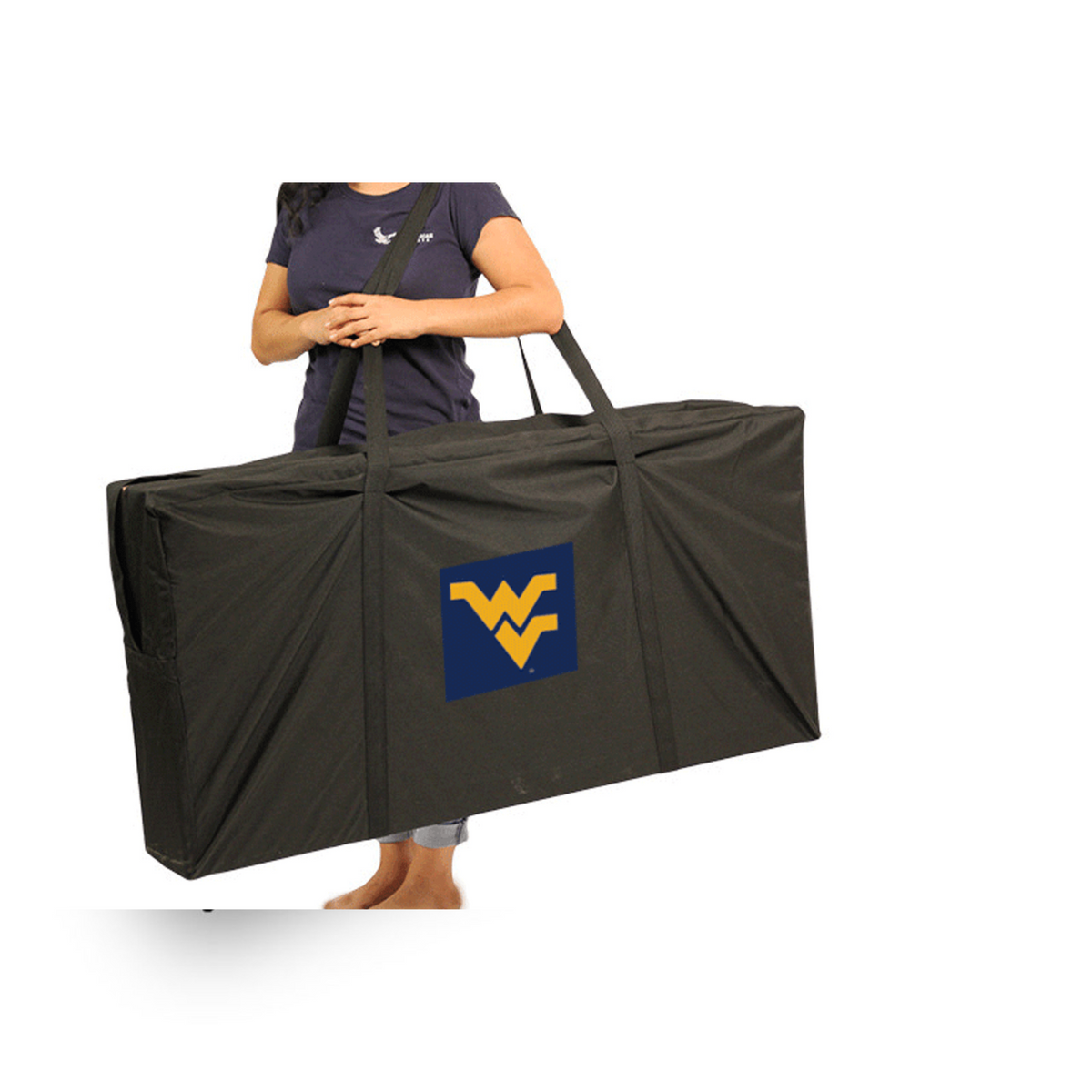 West Virginia University Matching Stripe Cornhole (Gold)