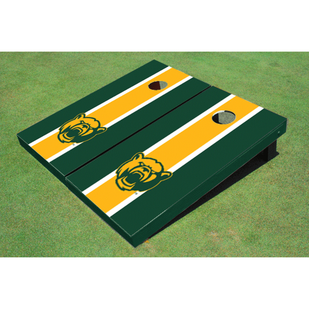 Baylor University Matching Stripe Cornhole (Green Bears)