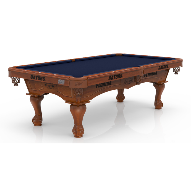University of Florida Pool Table with Plain Cloth