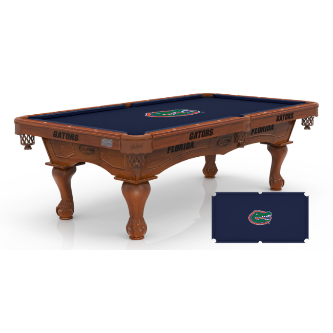 University of Florida Pool Table with Logo Cloth