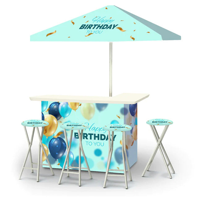 Birthday Party Time Portable Tailgate Bar