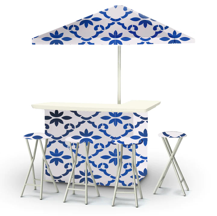 Garden Party - Celtic Blue Portable Tailgate Bar