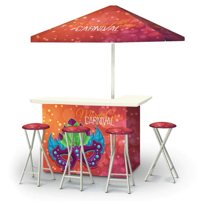 Mardi Gras Portable Tailgate Bar