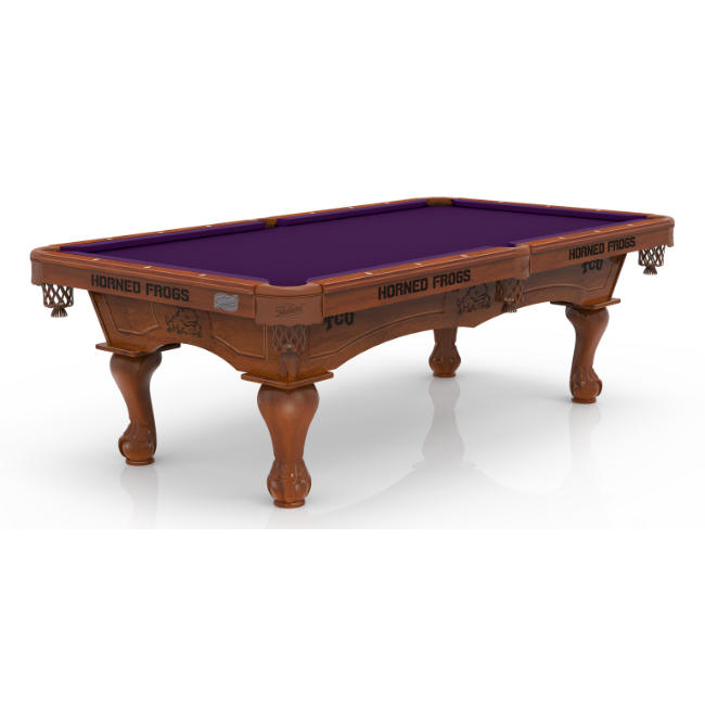 TCU Pool Table with Plain Cloth