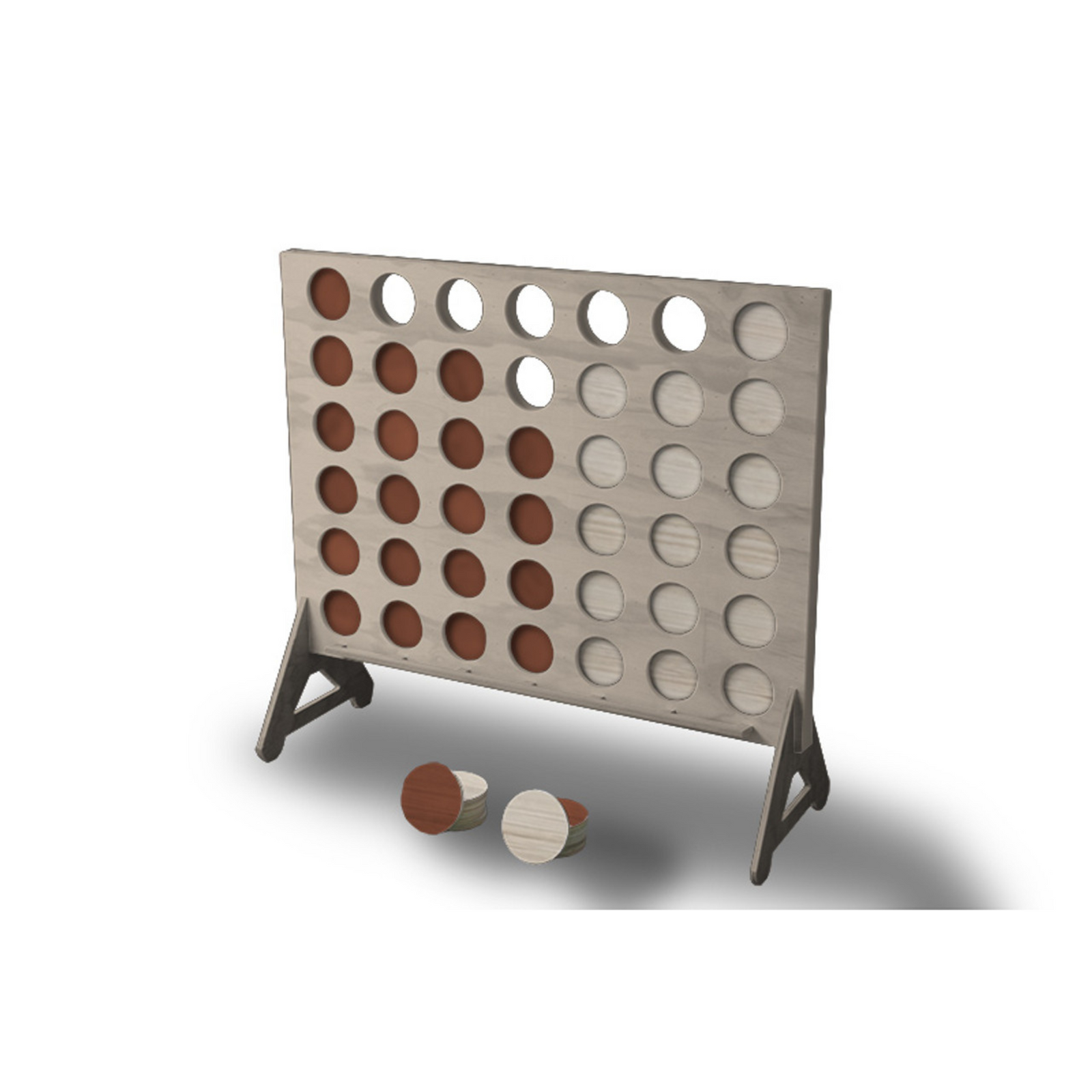 Giant Connect 4 - Natural Wood Stain
