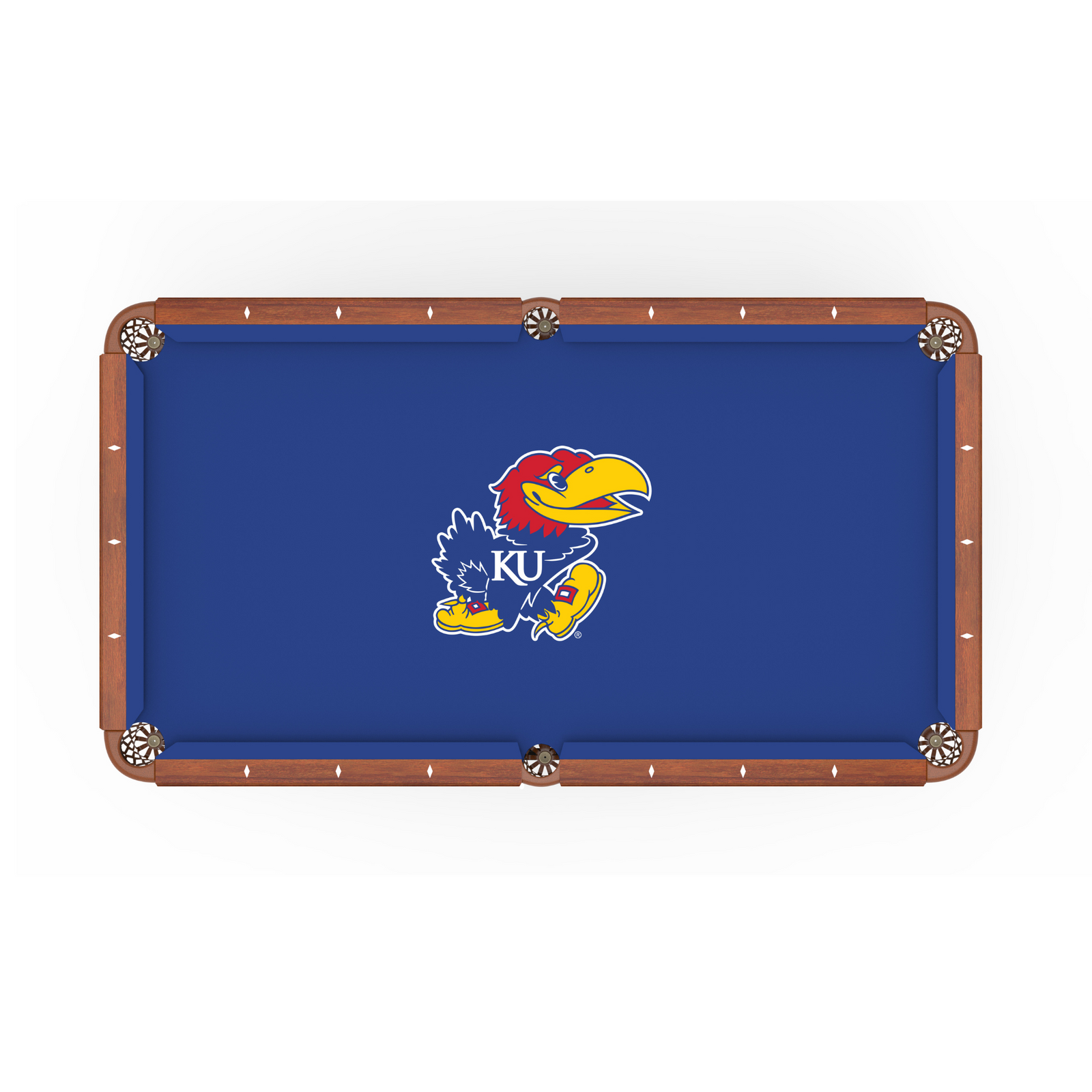 University of Kansas Pool Table Cloth - 9 Feet