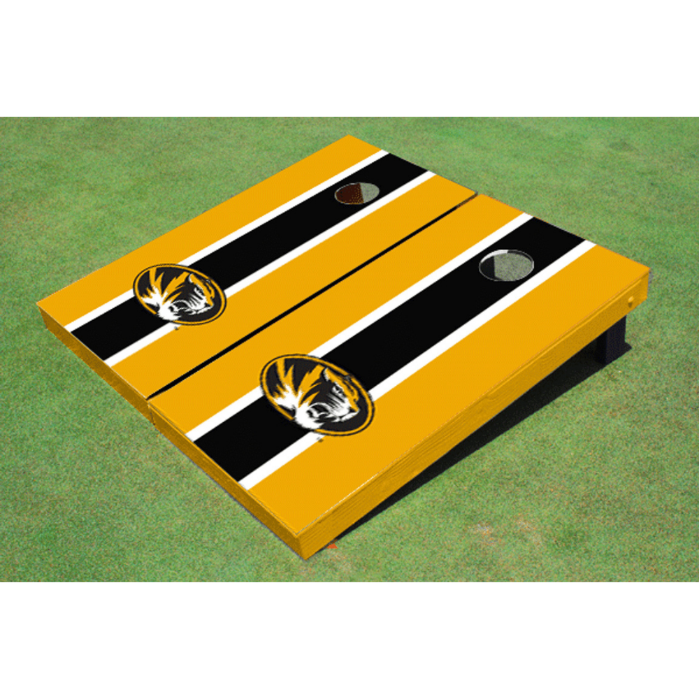 University of Missouri Matching Stripe Cornhole (Gold)