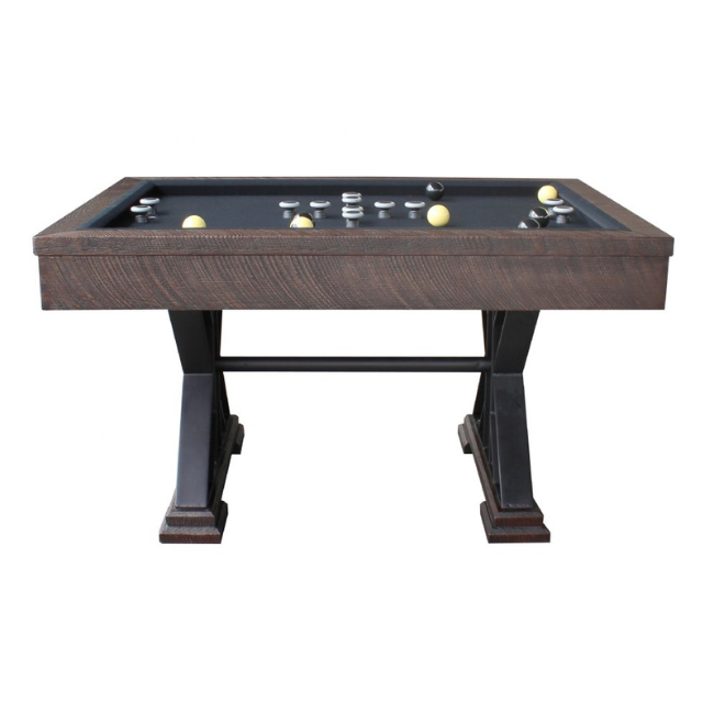 Weathered Bumper Pool Table - Rectangle (Black Oak)
