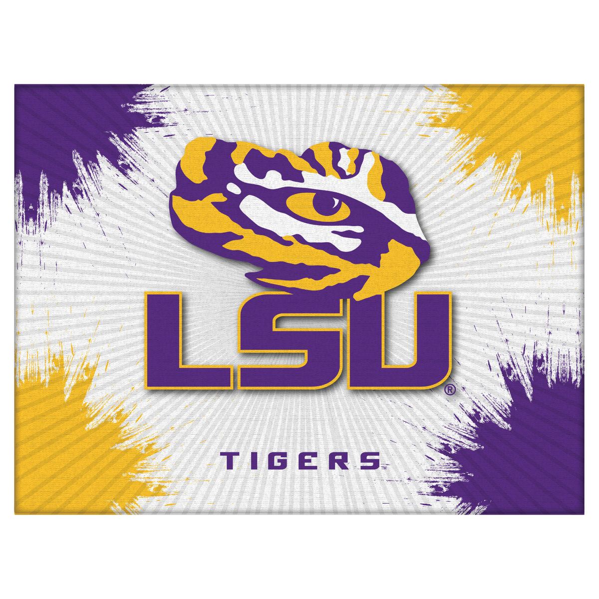 LSU Logo Spirit Canvas (15” x 20”)