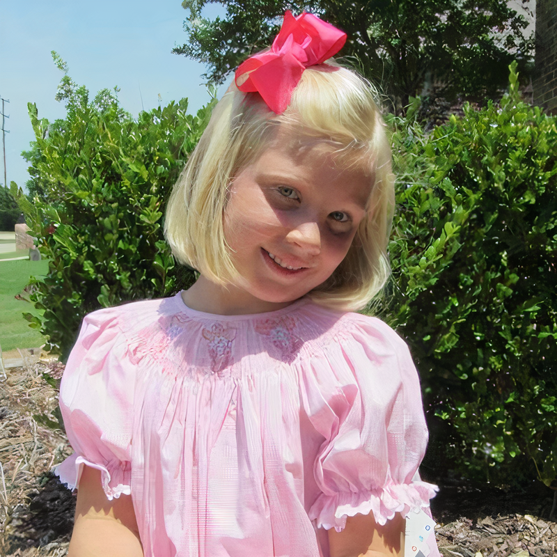 Ole Miss Vive La Fete Collegiate Hand Smocked PINK Gingham Bishop