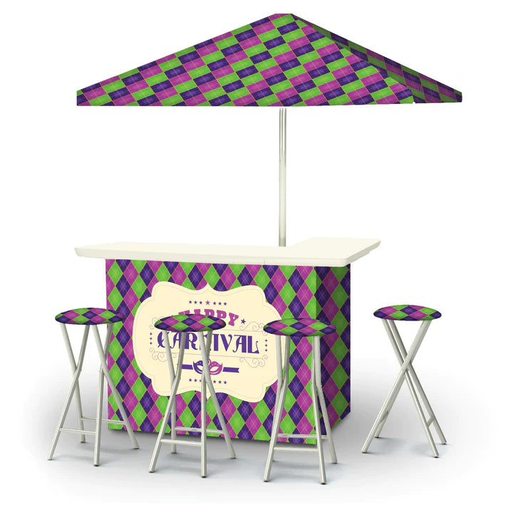 Happy Carnival Portable Tailgate Bar