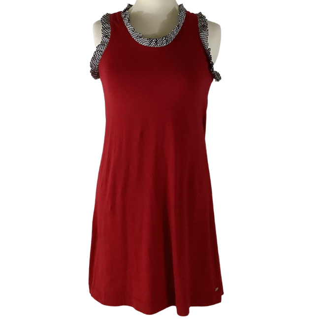 Maggie Red with Houndstooth Dress