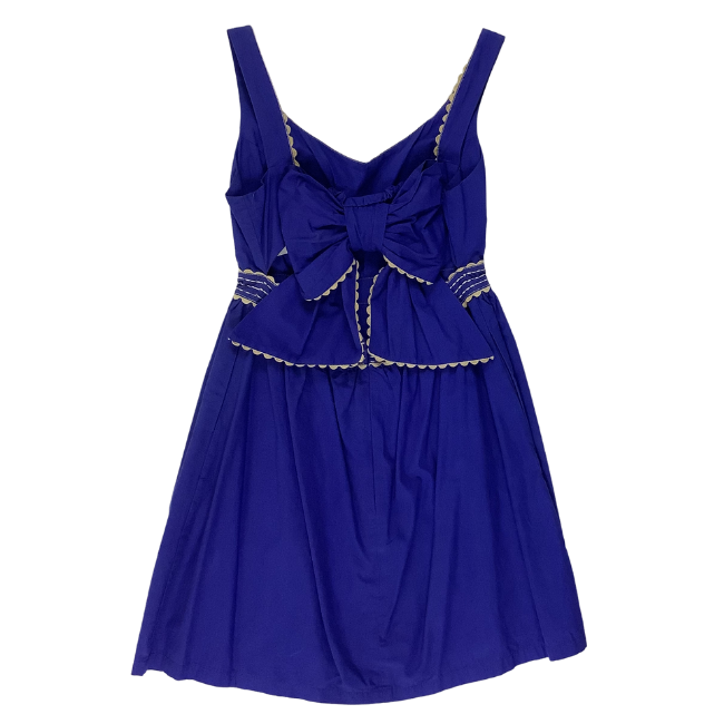 Poplin Royal Blue Dress