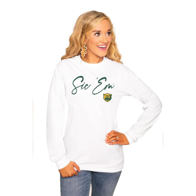 Baylor University Win the Day Long Sleeve Crew Tee