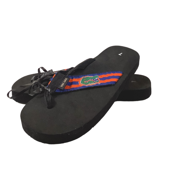 University of Florida Stripe Flip Flops - Size 7