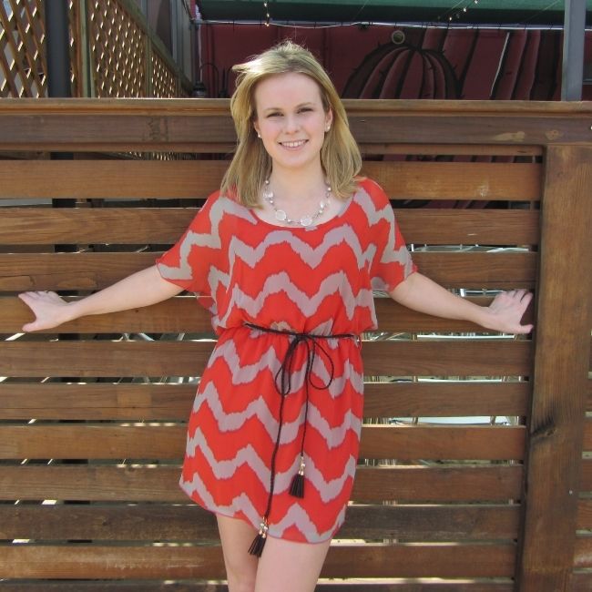 Avery Chevron Dress