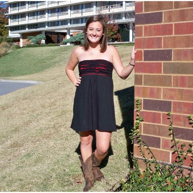 Cecile Black with Red Babydoll Dress