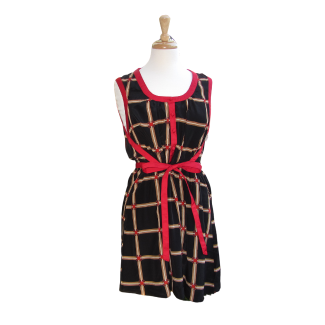 Jeannie Plaid Tie Dress