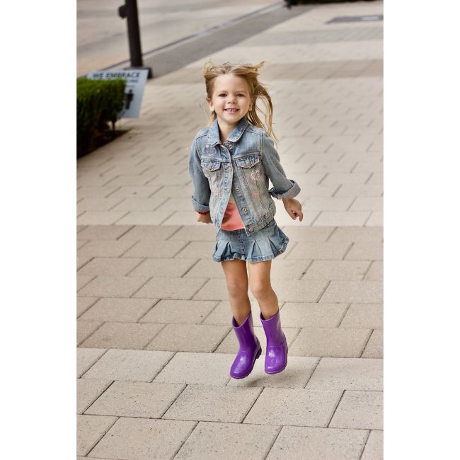 Roma Abel Kids Purple Rain Boots