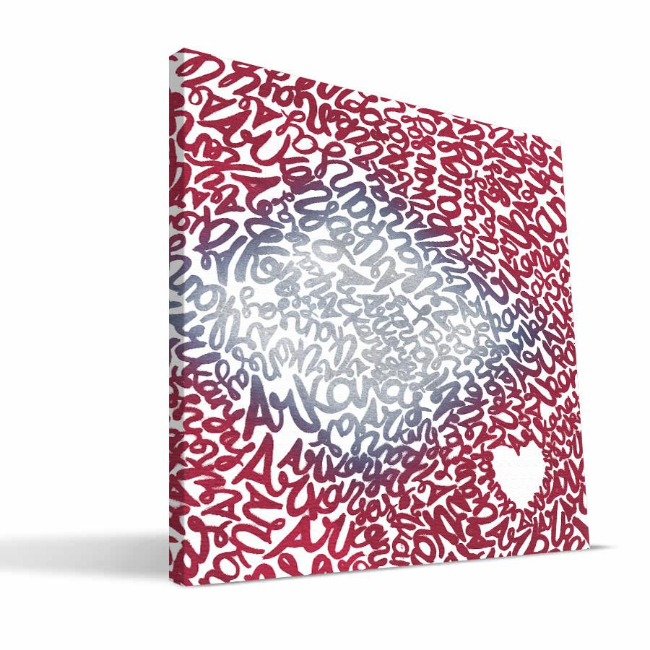 Arkansas Watercolor Canvas Print