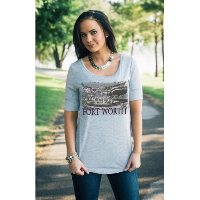 TCU College Landmark Tee (Fort Worth)