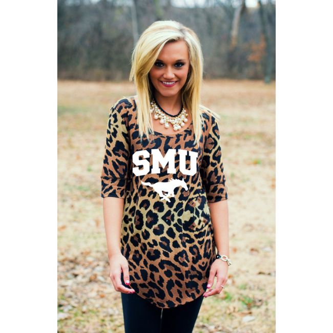 SMU Logo Leopard Tunic