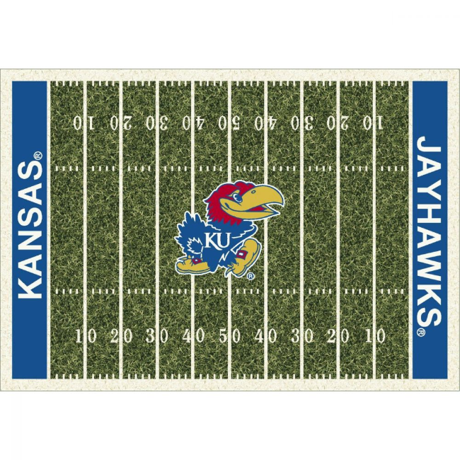 University of Kansas 6’x8’ Homefield Rug