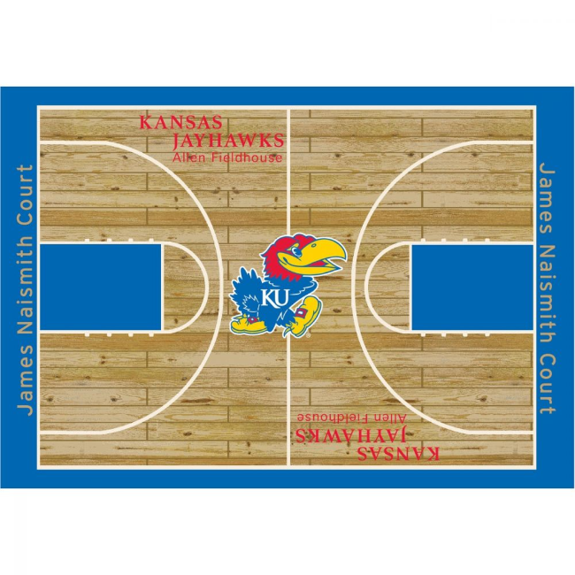 University of Kansas 4’x6’ Courtside Rug