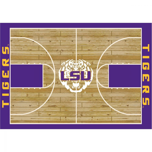 LSU 6’x8’ Courtside Rug