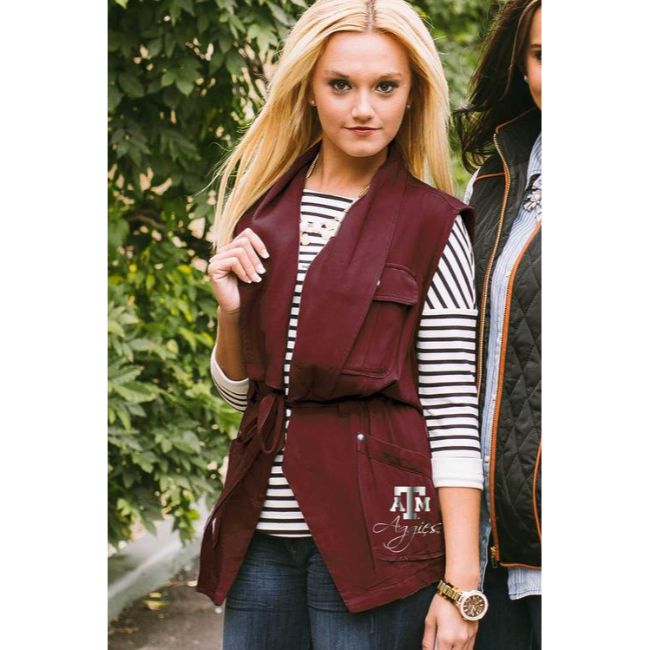 Texas A&amp;M University Logo Drawstring Vest