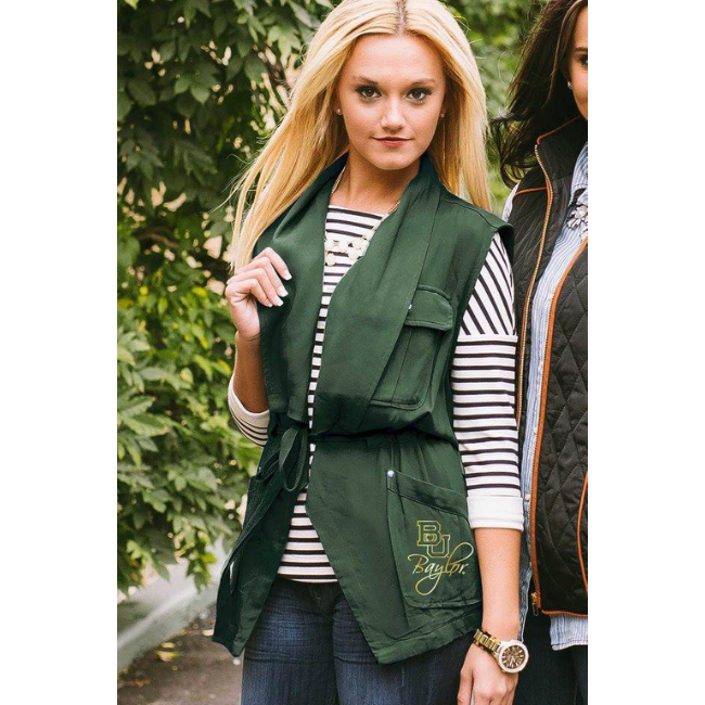 Baylor University Logo Drawstring Vest