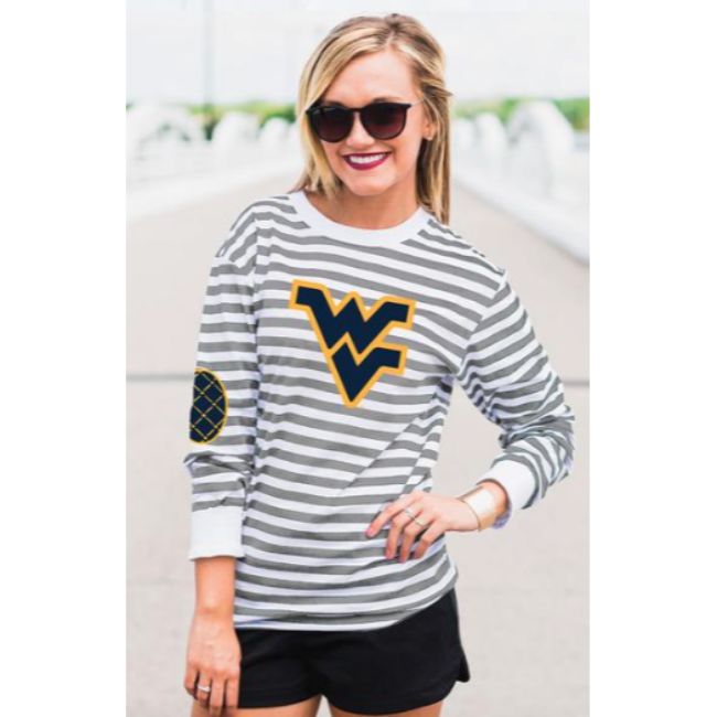 West Virginia University Striped Elbow Patch
