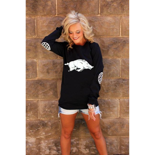 University of Arkansas Black Elbow Patch