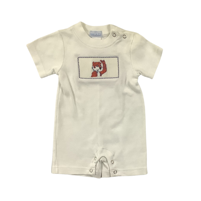 Auburn University Vive La Fete Collegiate Hand Smocked T-Shirt Long-All