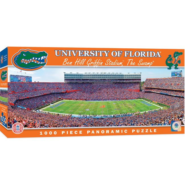 University of Florida Ben Hill Griffin Stadium Panoramic Stadium 1000 Piece Puzzle