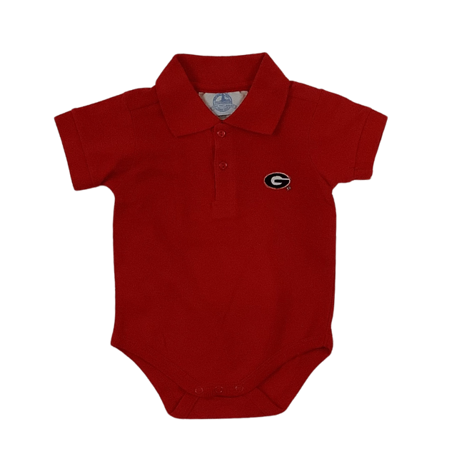 University of Georgia Boys Polo Romper