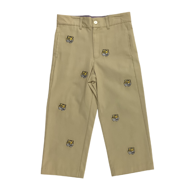 LSU Vive La Fete Collegiate Hand Embroidered Boys Pants
