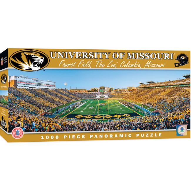 University of Missouri Faurot Field - The Zou Panoramic Stadium 1000 Piece Puzzle