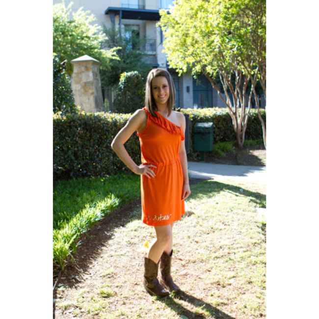 Oklahoma State University Logo One Shoulder Dress