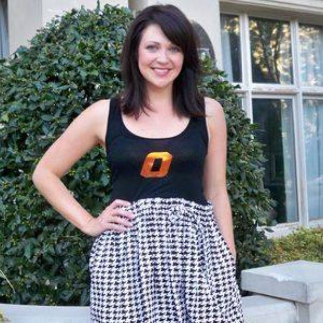 Oklahoma State University Logo Houndstooth Tank Dress