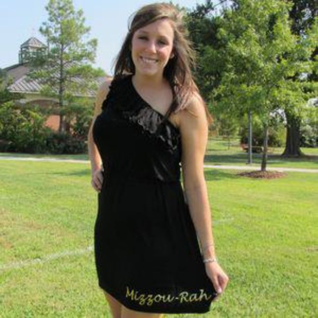 University of Missouri Logo One Shoulder Dress