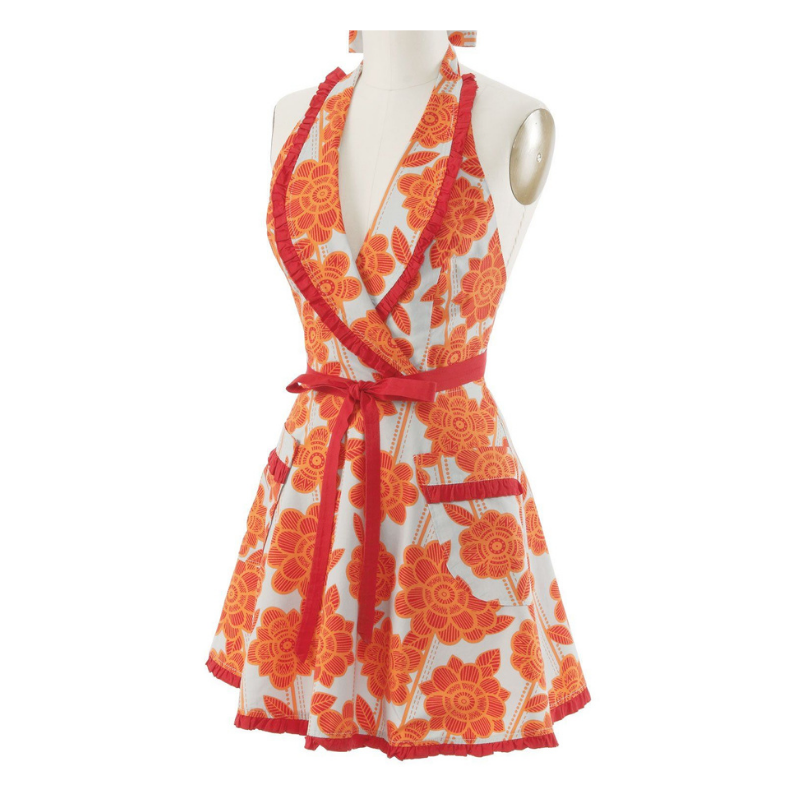 Orange Tart Lapel Apron