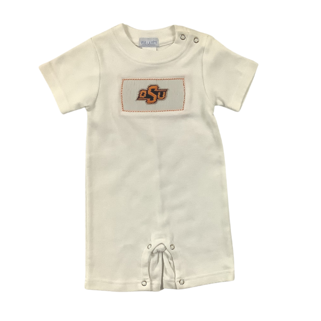Oklahoma State University Vive La Fete Collegiate Hand Smocked T-Shirt Long-All